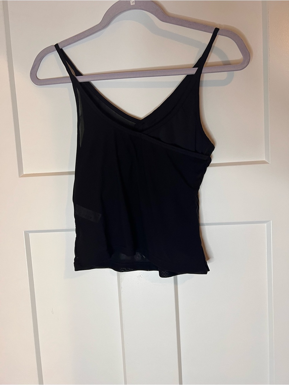 HALARA Black Mesh Overlay Tank